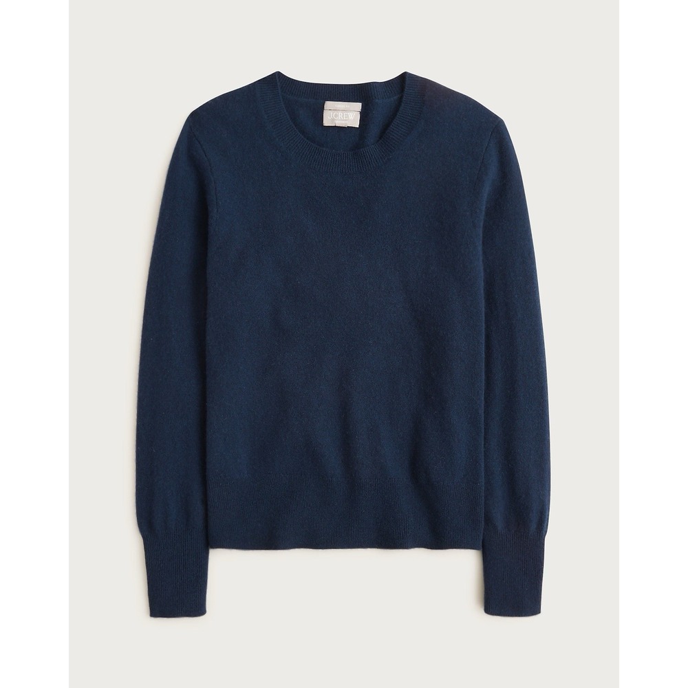 J. CREW Classic Fit crewneck sweater in Navy 2X $148 Repair BA400
